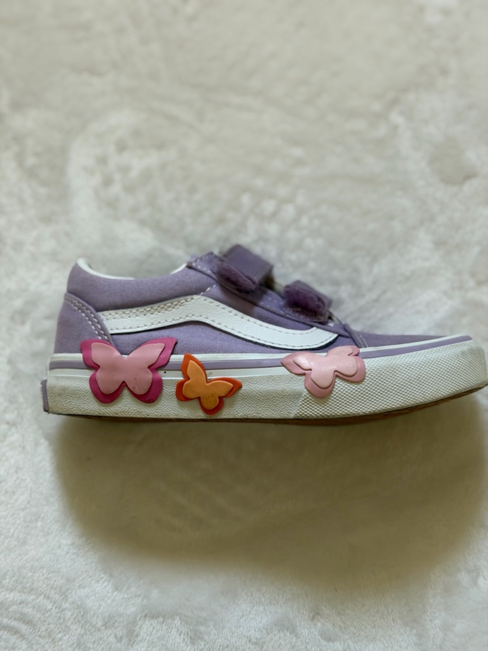 Children’s Old School V Butterfly Skate Shoes Orchid Size. 11.5